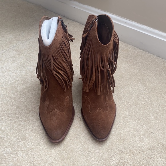 Sam Edelman western booties with fringe! NWOT! - Picture 4 of 4